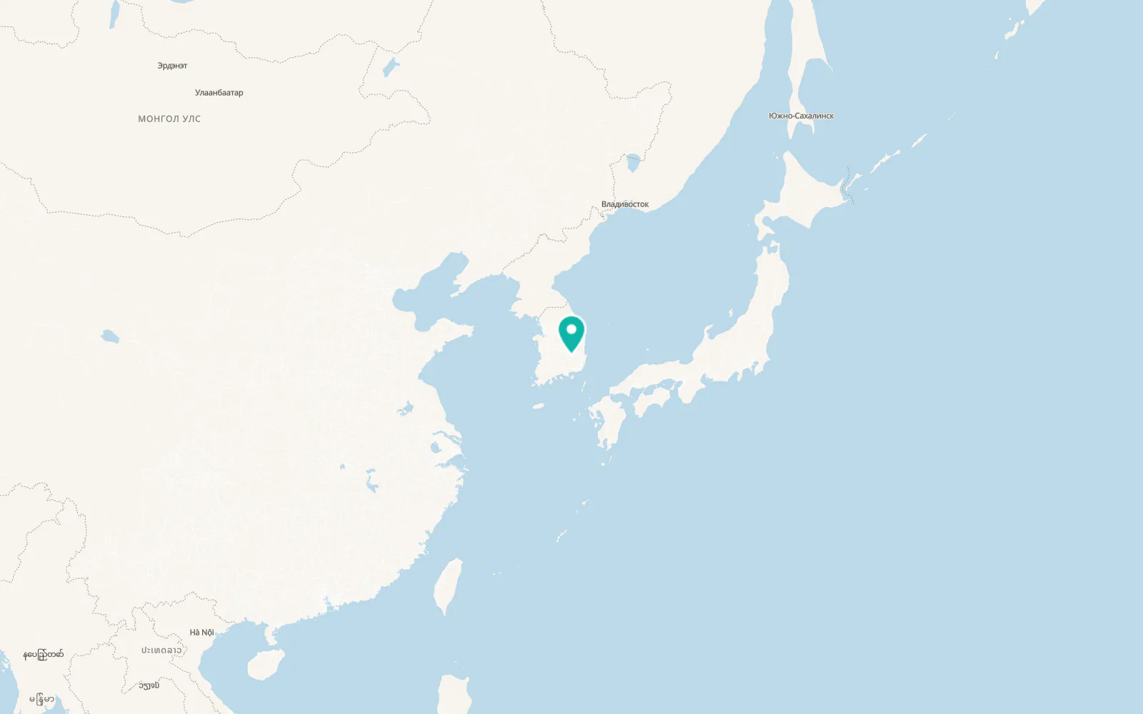 Map of Daegu