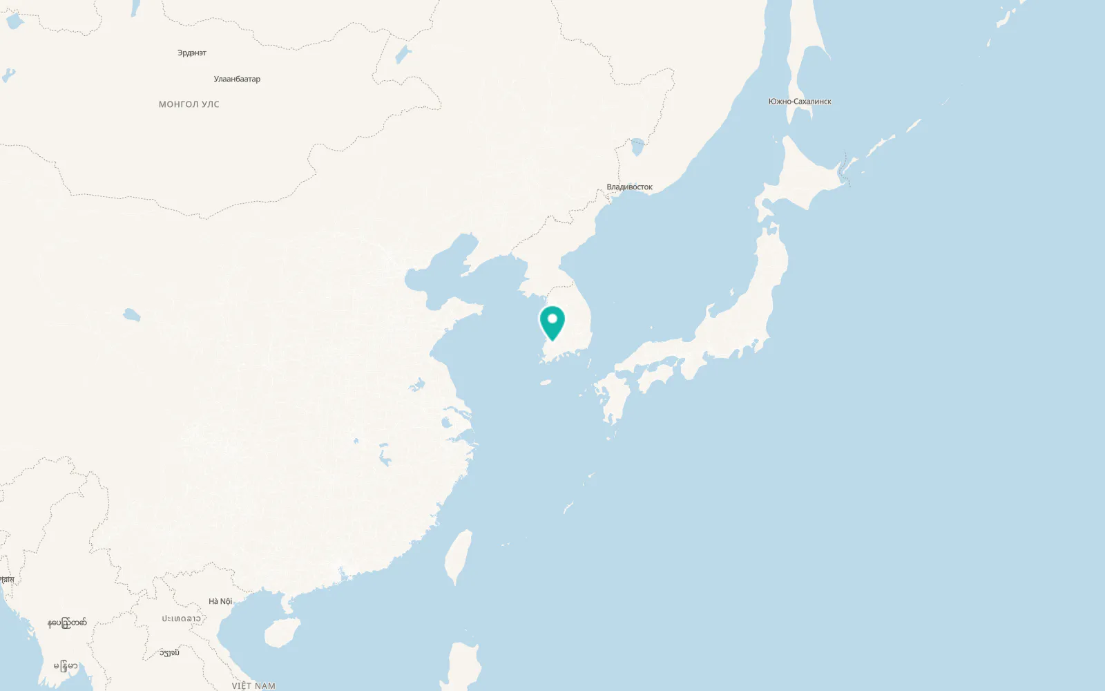 Map of Damyang