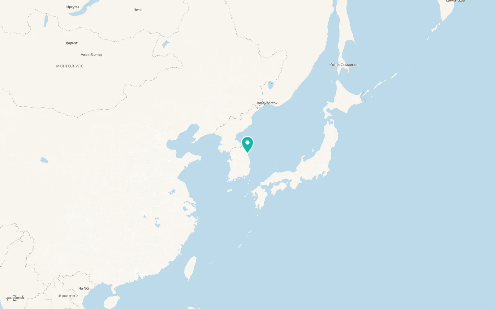 Map of Donghae City