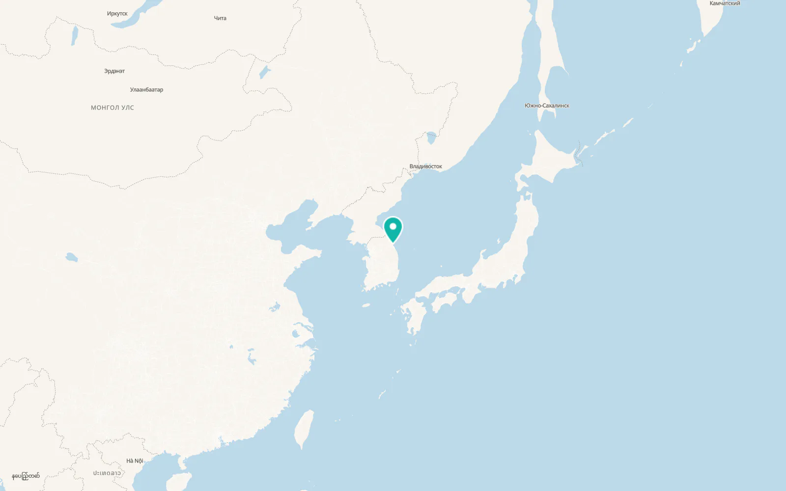 Map of Gangdong