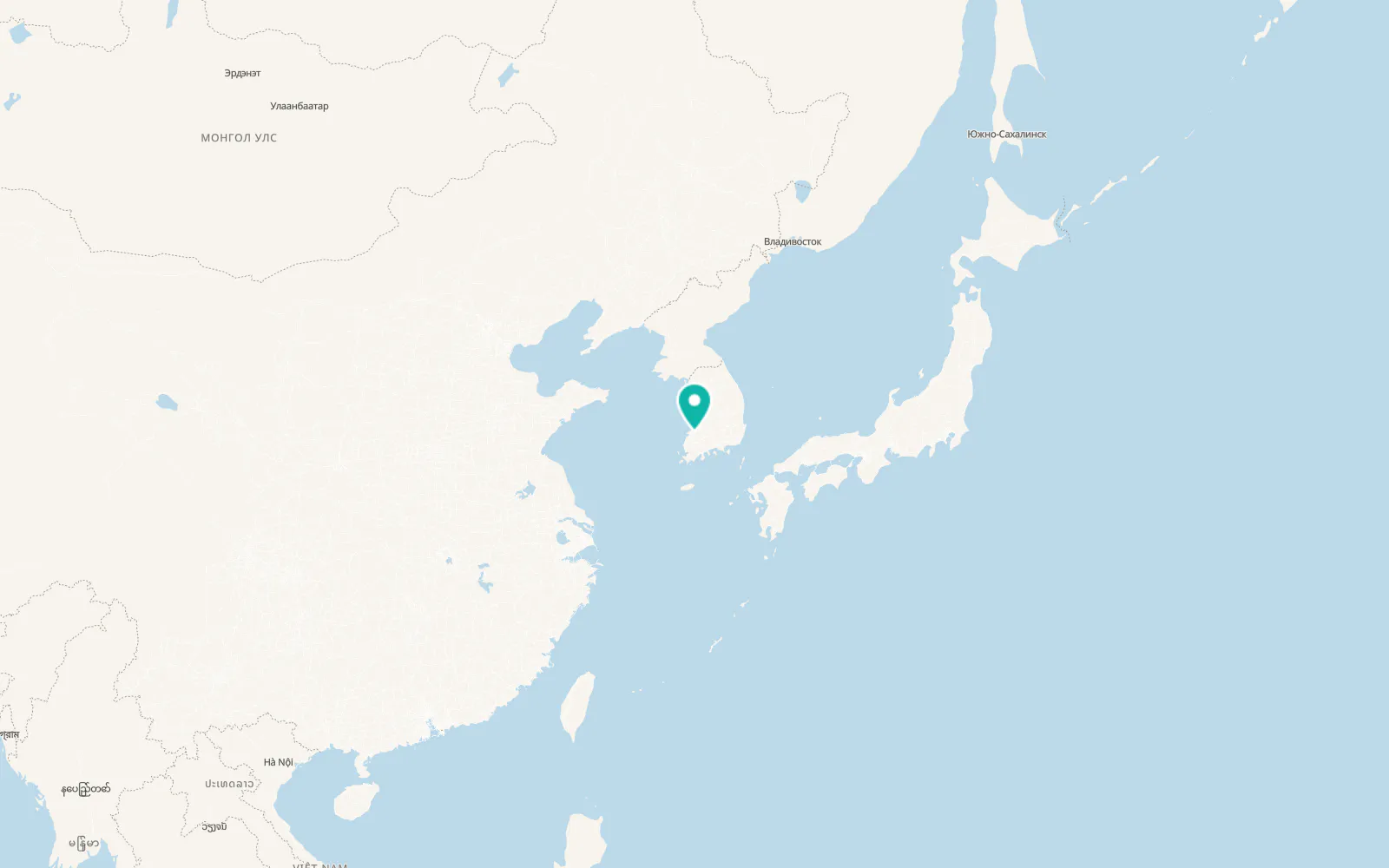 Map of Jeongeup