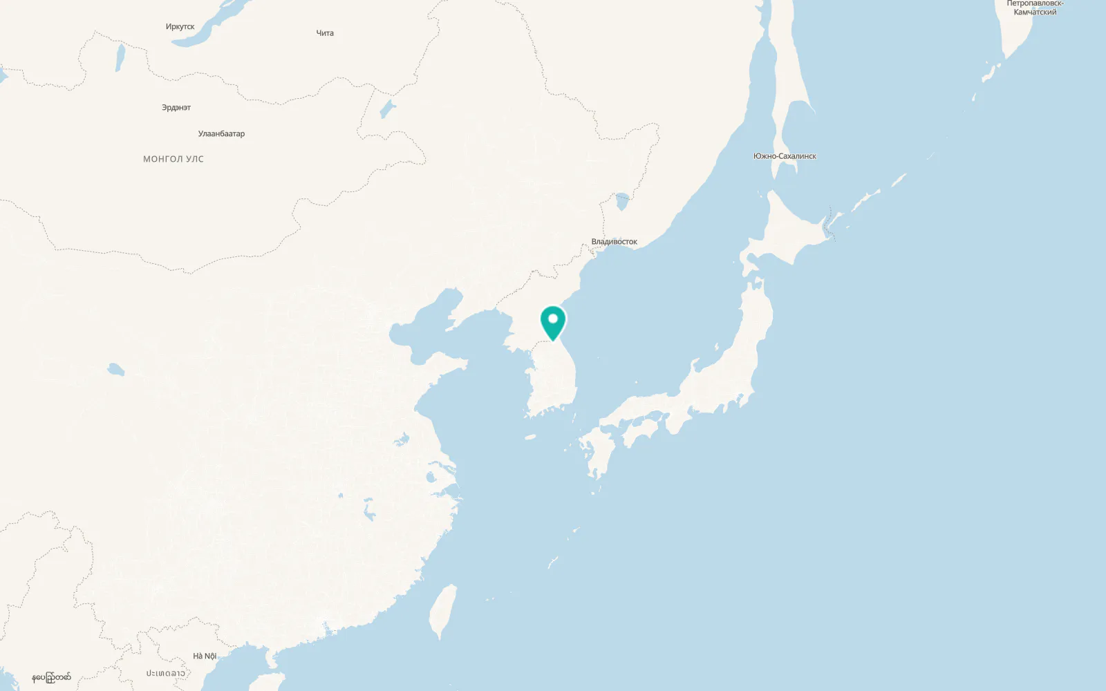 Map of Yanggu