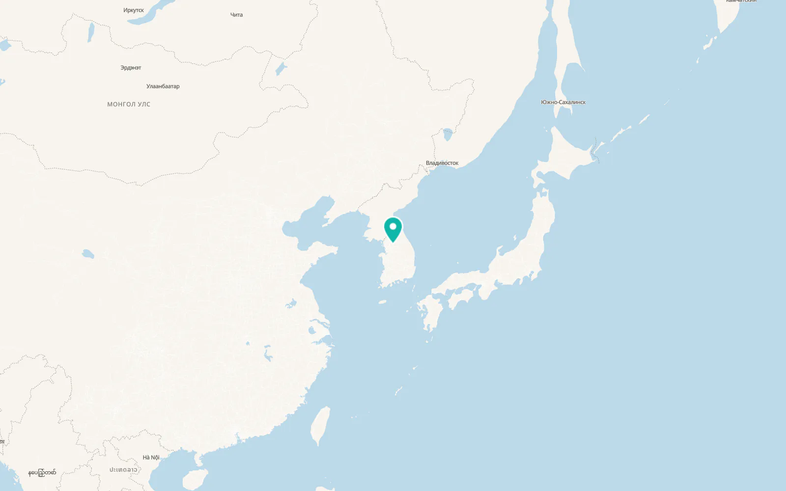 Map of Yangp'yŏng