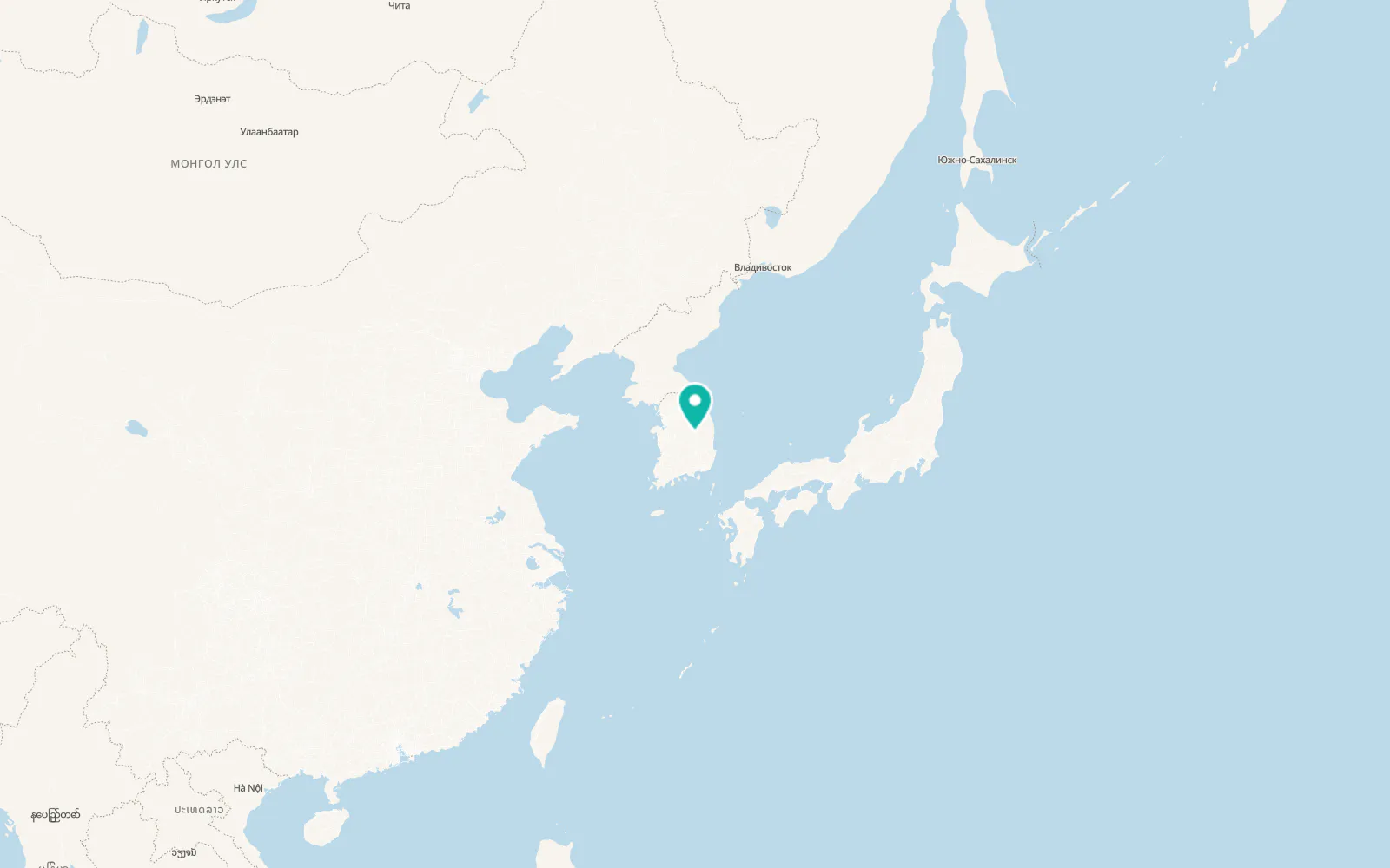 Map of Yecheon