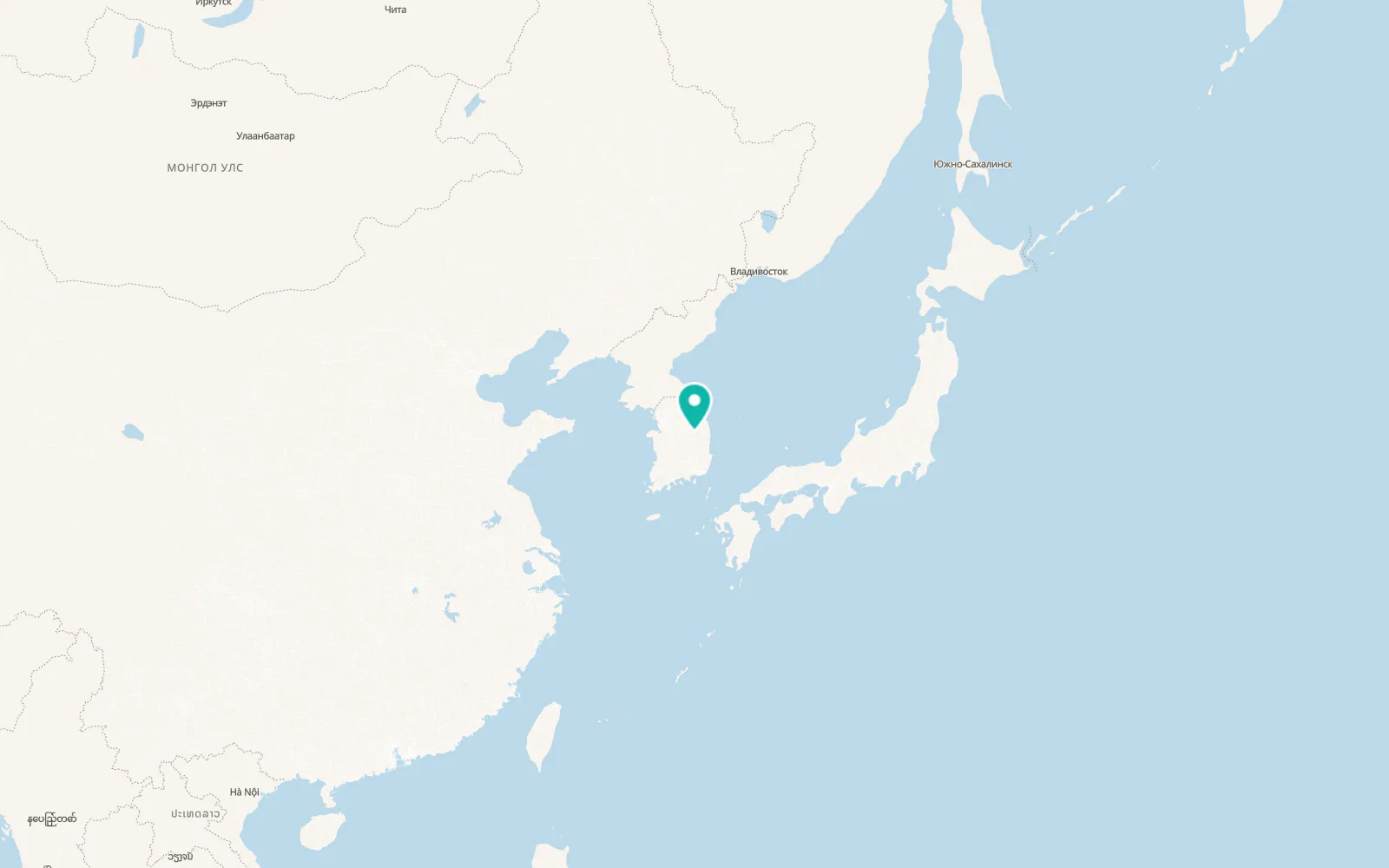 Map of Yeongju