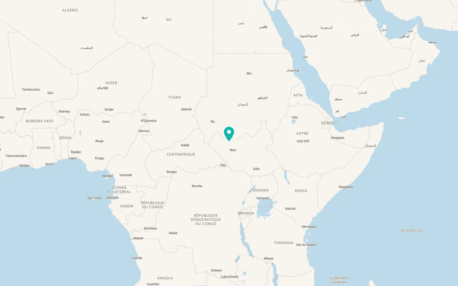 Map of Aweil