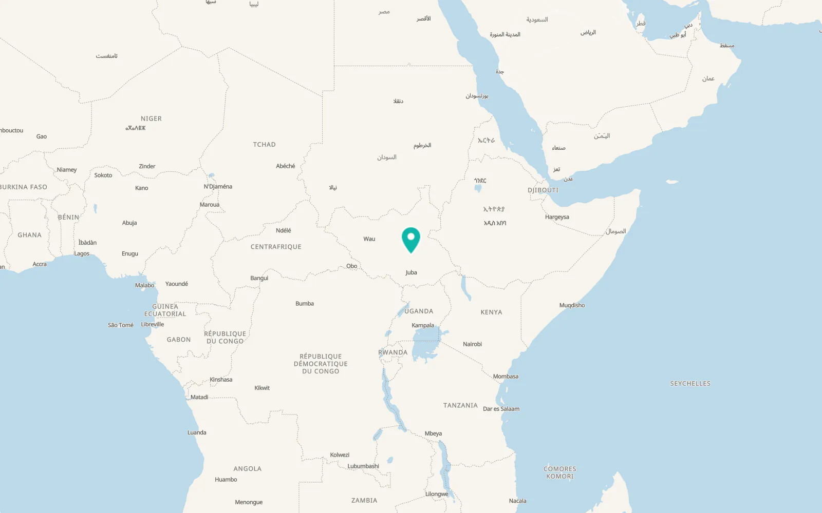 Map of Bor
