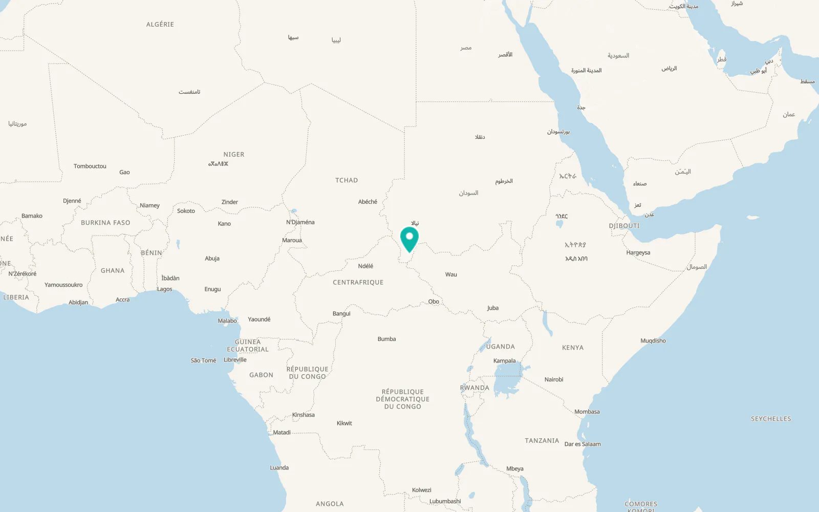 Map of Kafia Kingi
