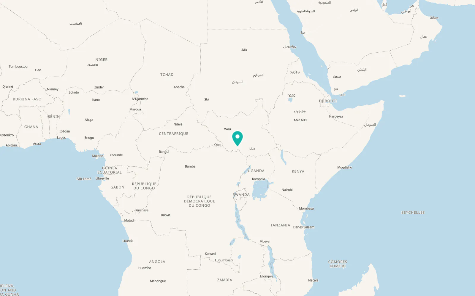 Map of Maridi