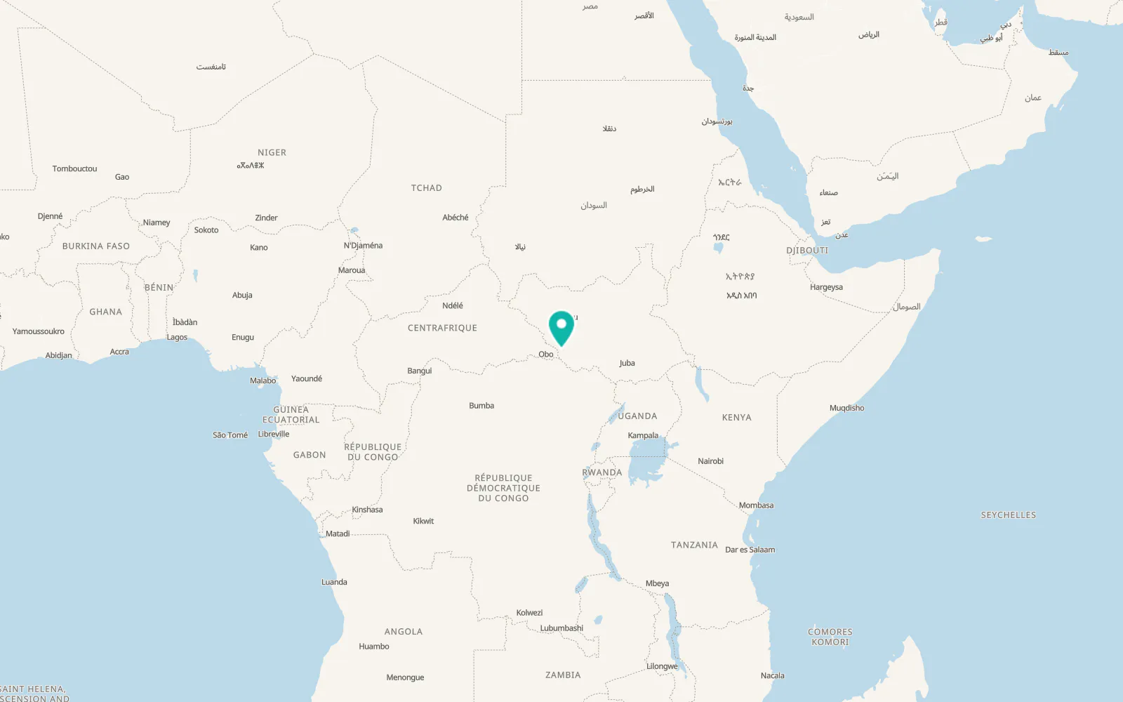 Map of Tambura