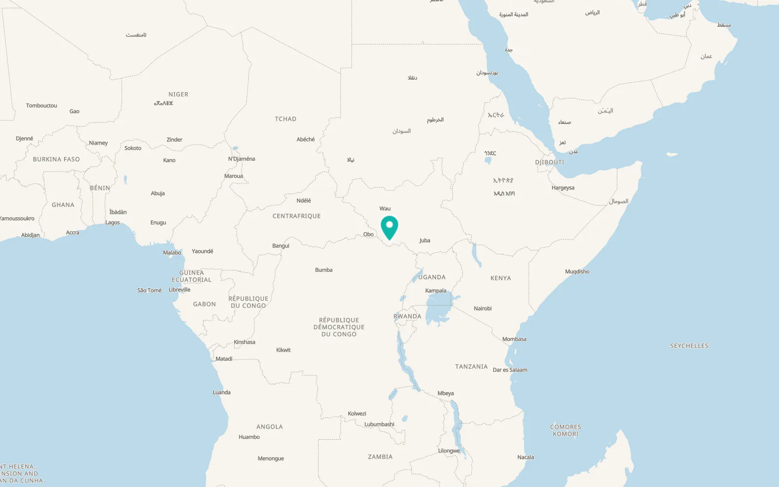 Map of Yambio