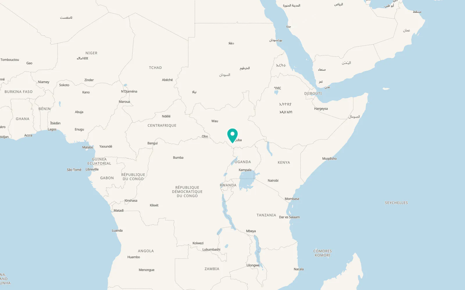 Map of Yei