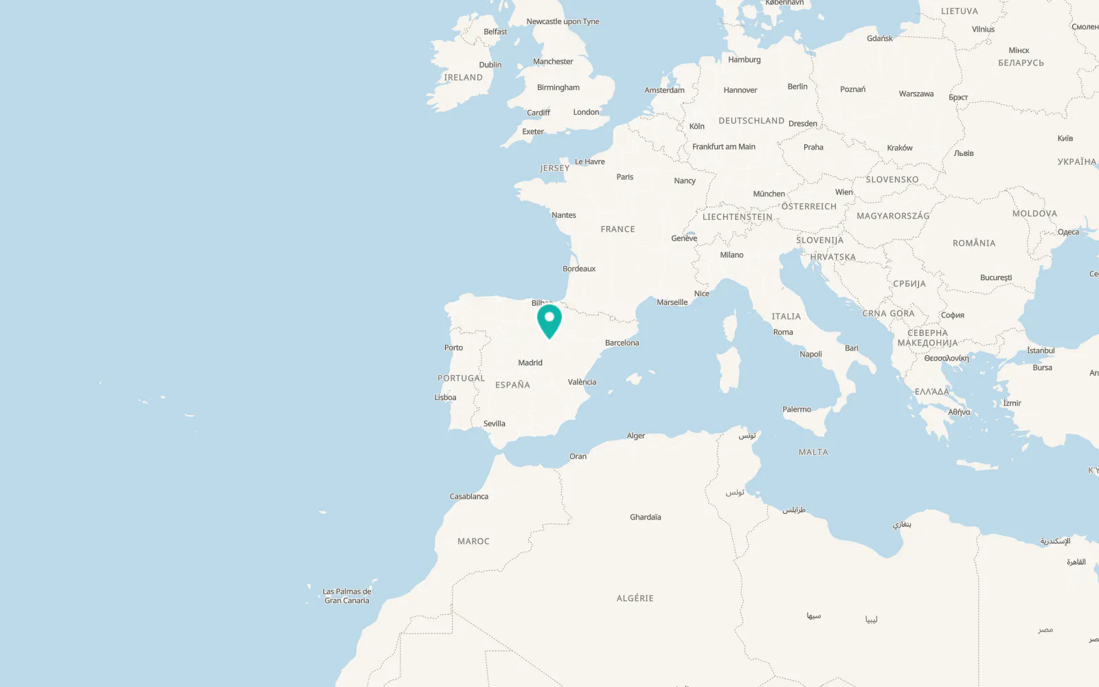 Map of Adradas
