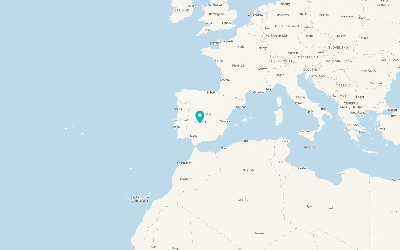 Map of Agudo