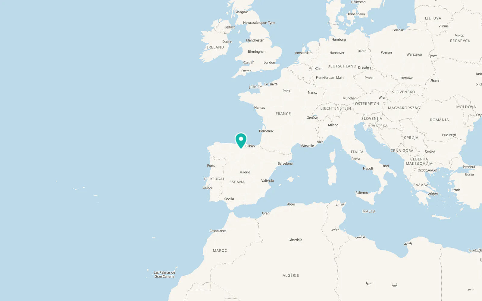 Map of Aguilar de Campoo