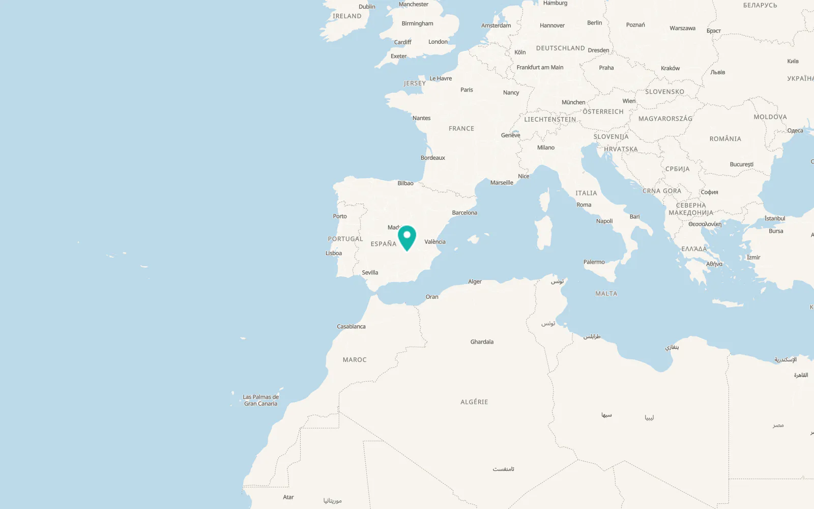 Map of Albaladejo