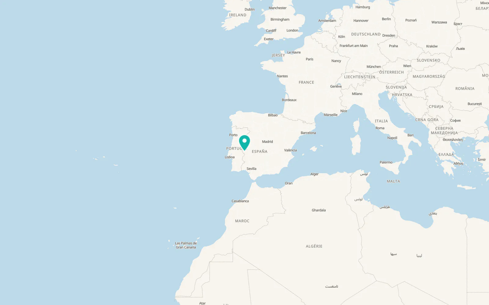 Map of Alburquerque