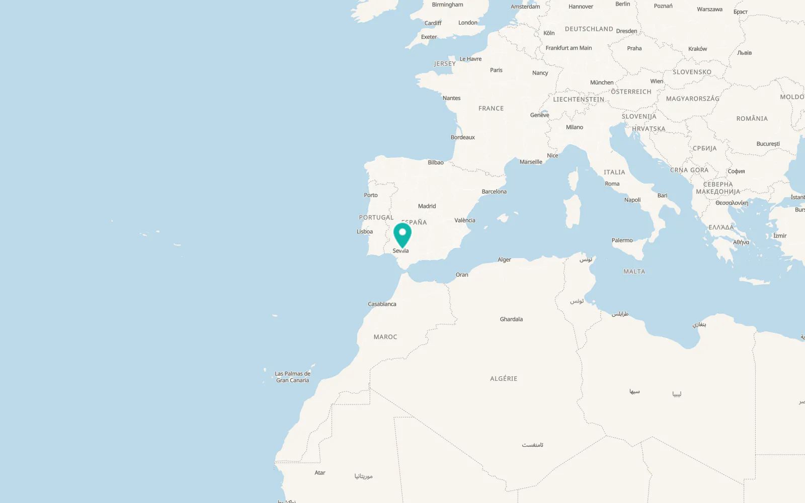 Map of Alcalá de Guadaira