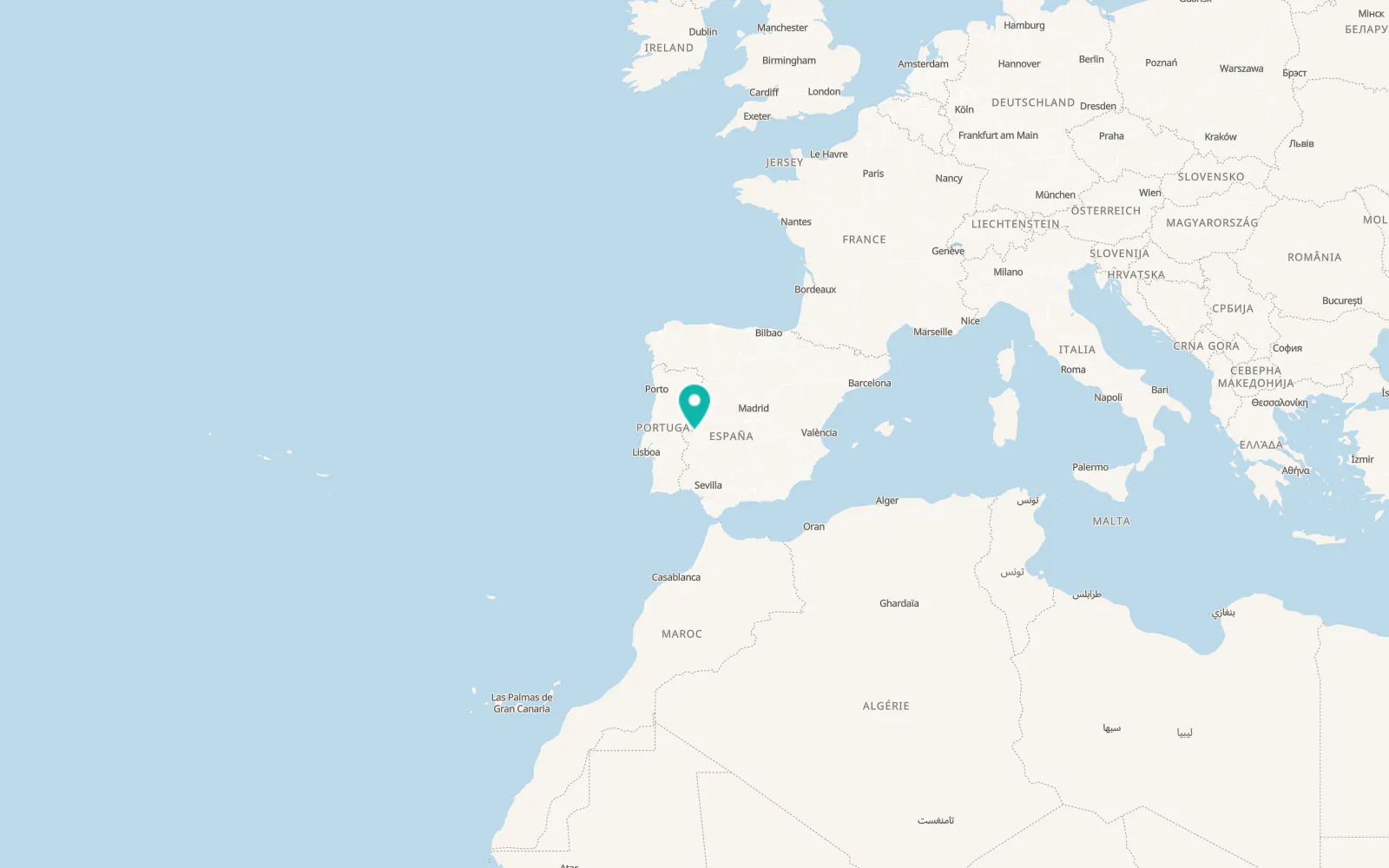 Map of Aliseda
