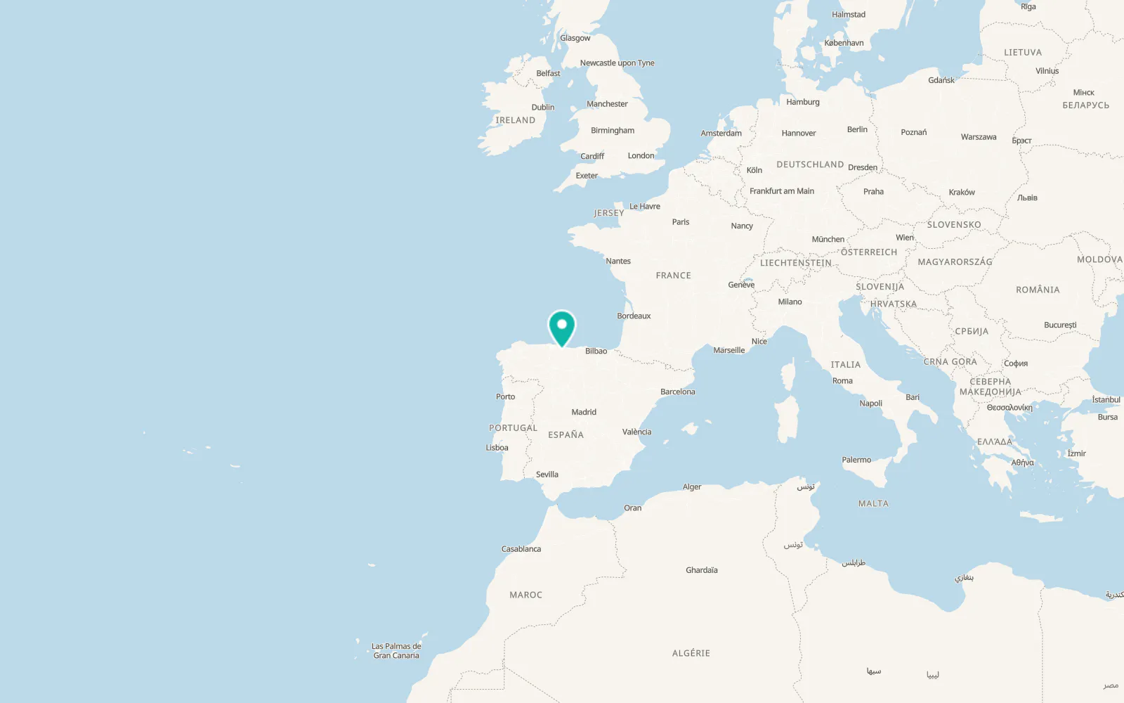 Map of Amieva