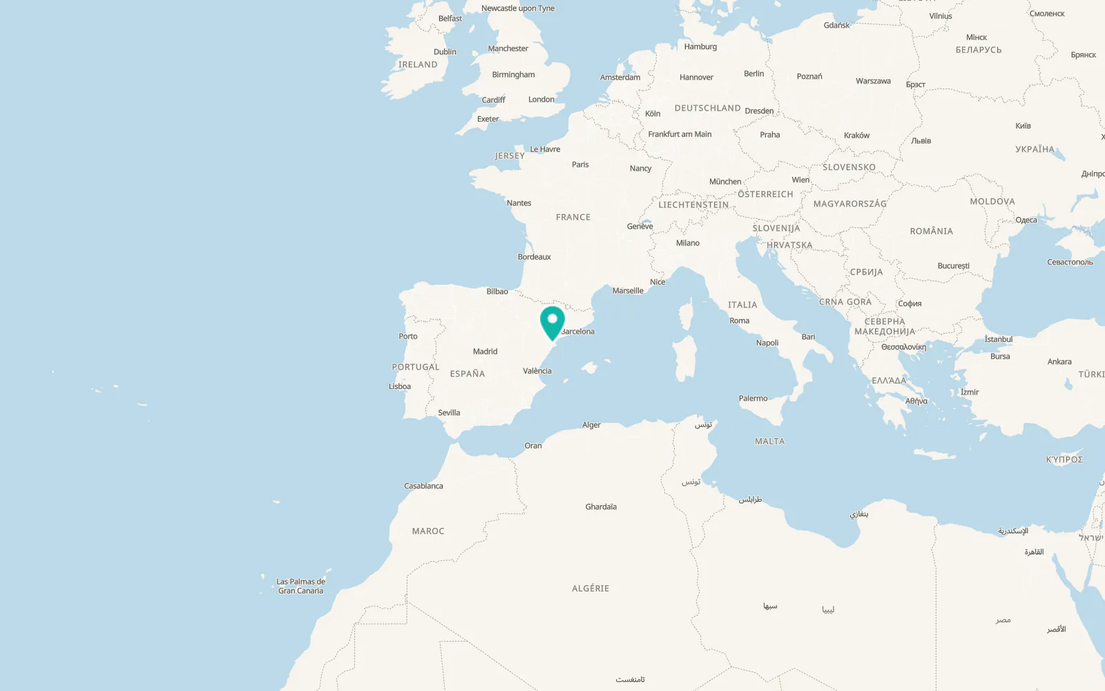 Map of Amposta