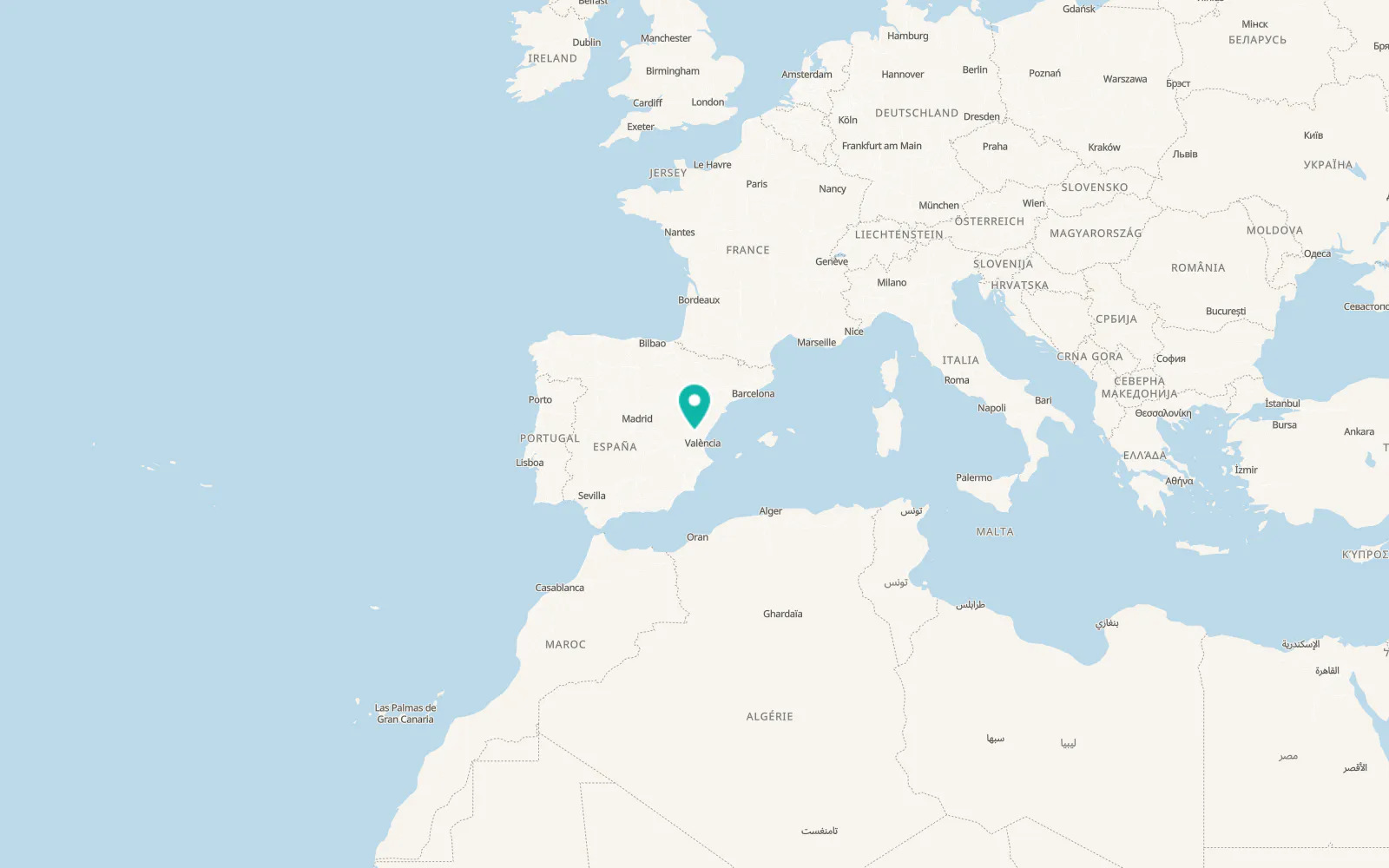 Map of Andilla