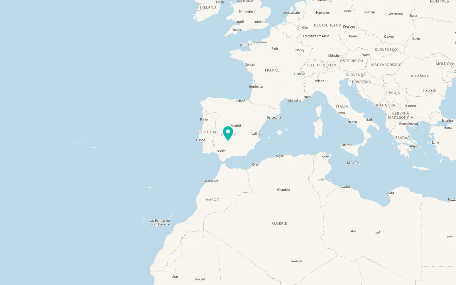 Map of Añora