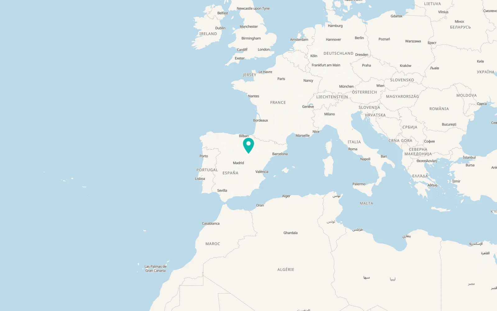 Map of Arcos de Jalón