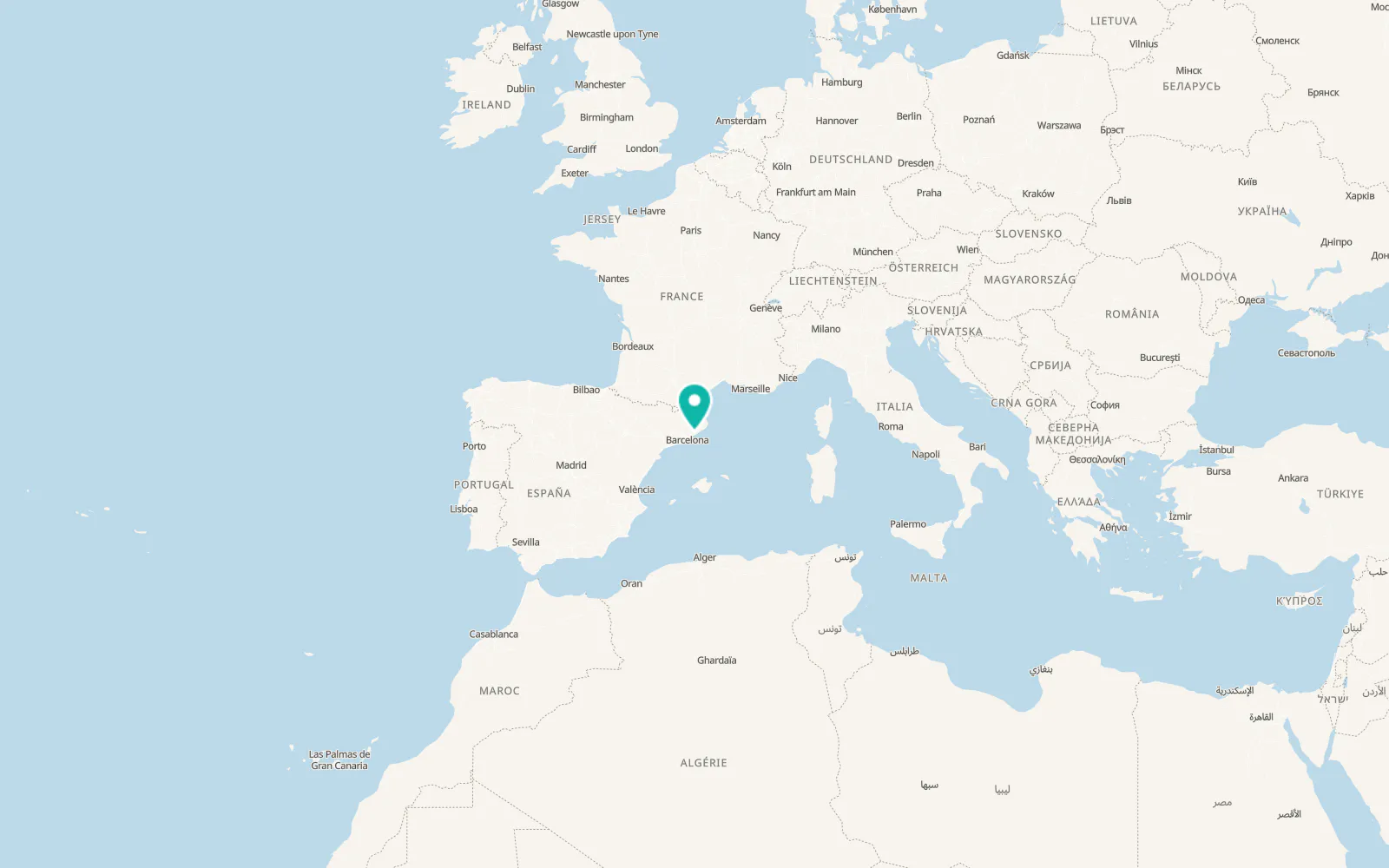 Map of Arenys de Munt