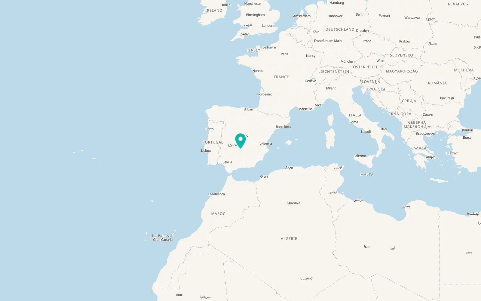 Map of Argamasilla de Calatrava