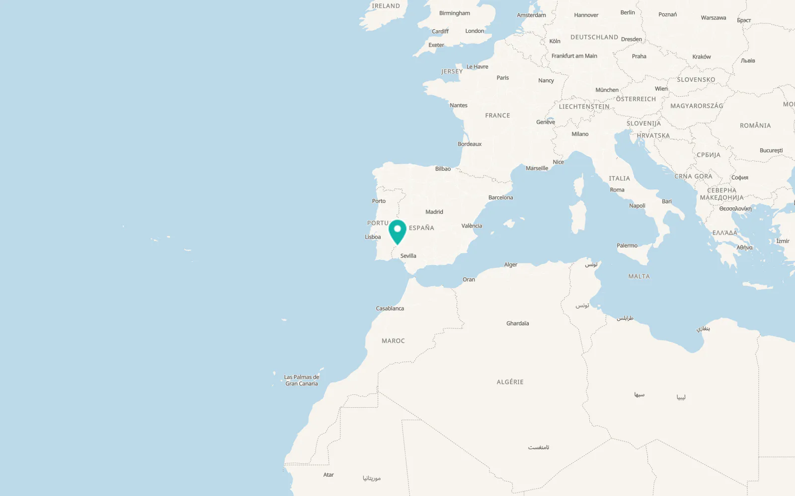 Map of Aroche