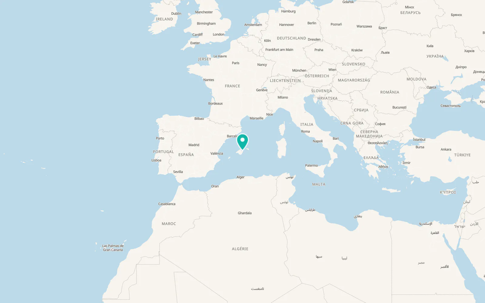 Map of Artà
