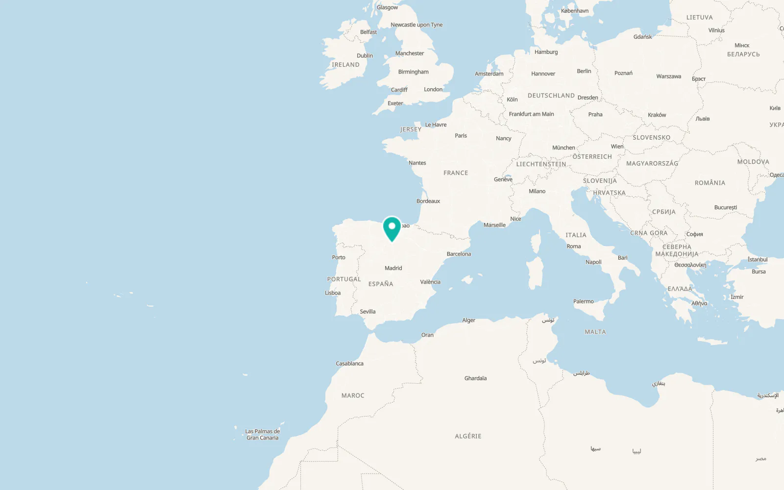 Map of Avellanosa de Muñó