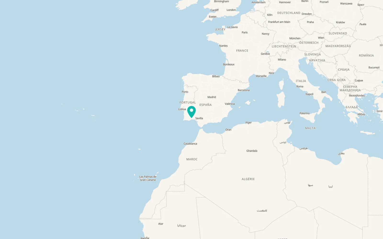 Map of Ayamonte