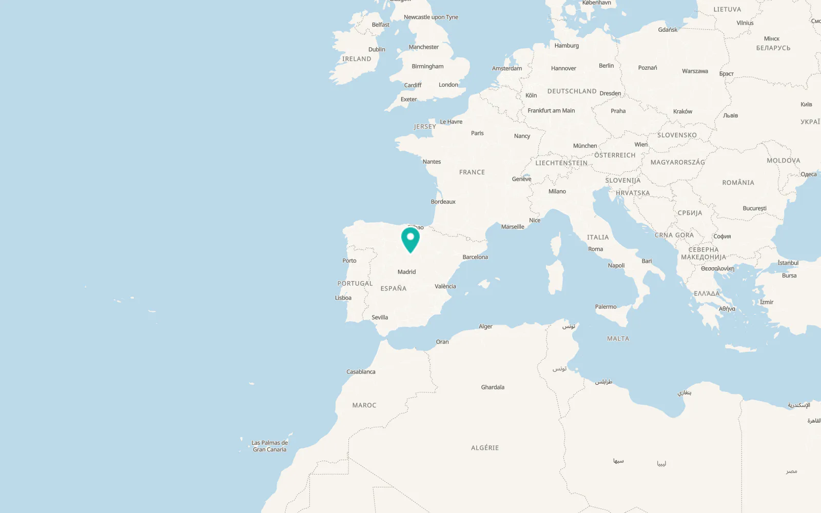 Map of Ayllón
