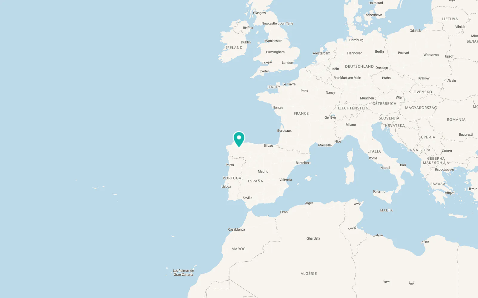 Map of Baralla
