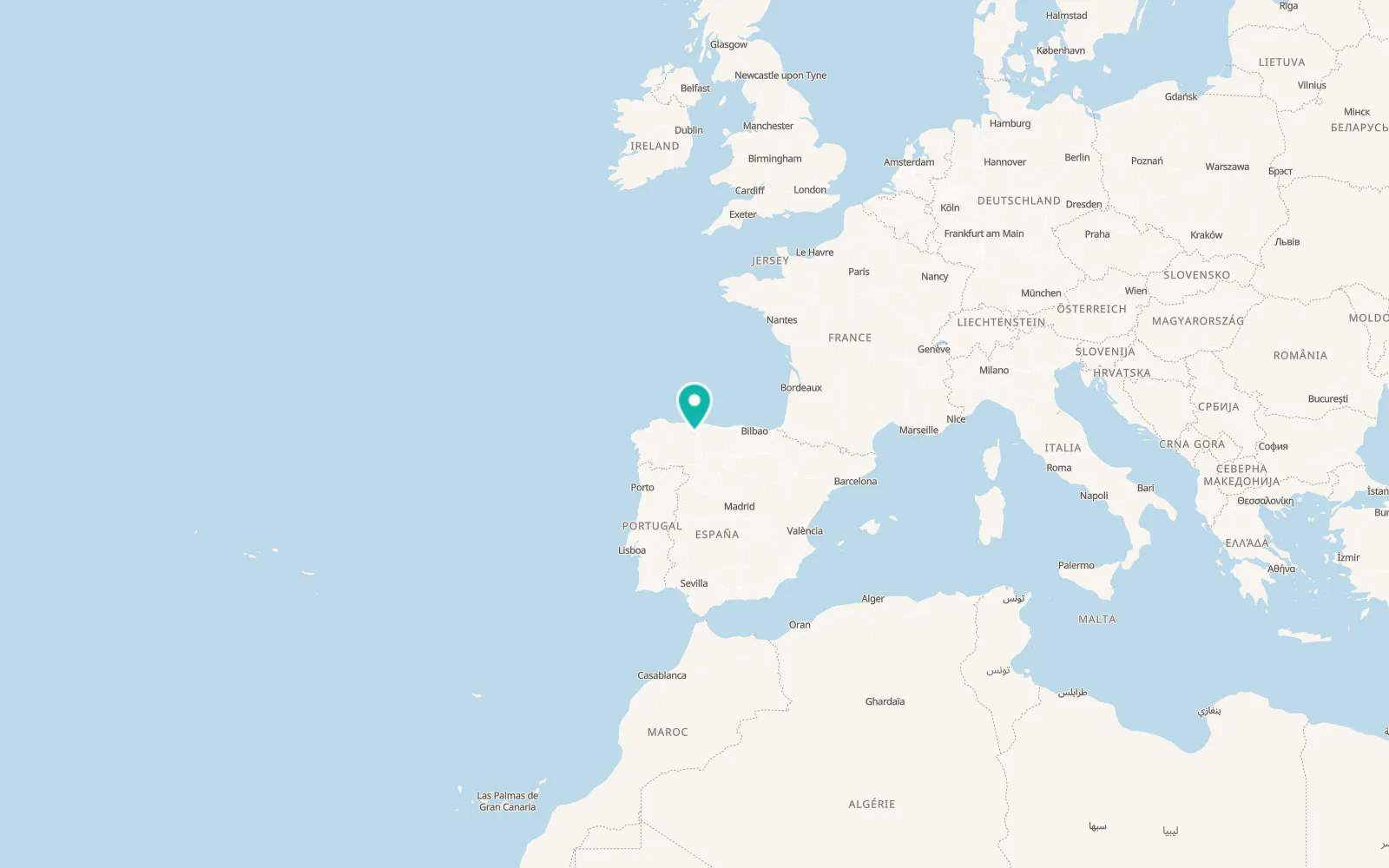 Map of Bárzana