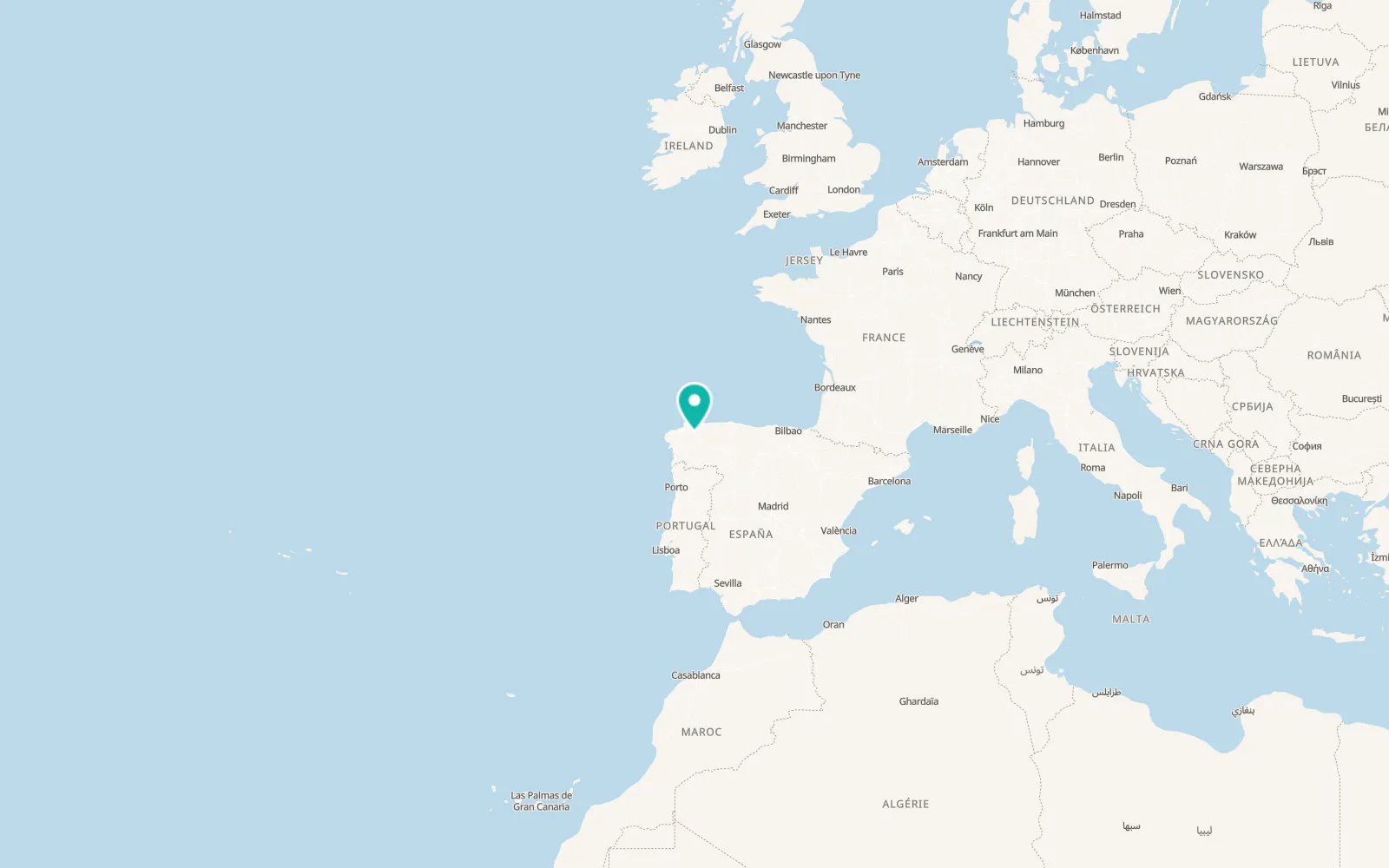 Map of Begonte
