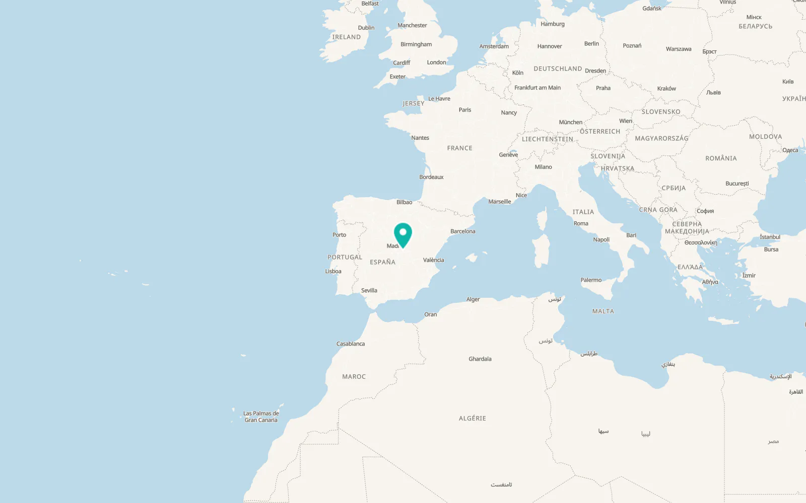 Map of Belinchón