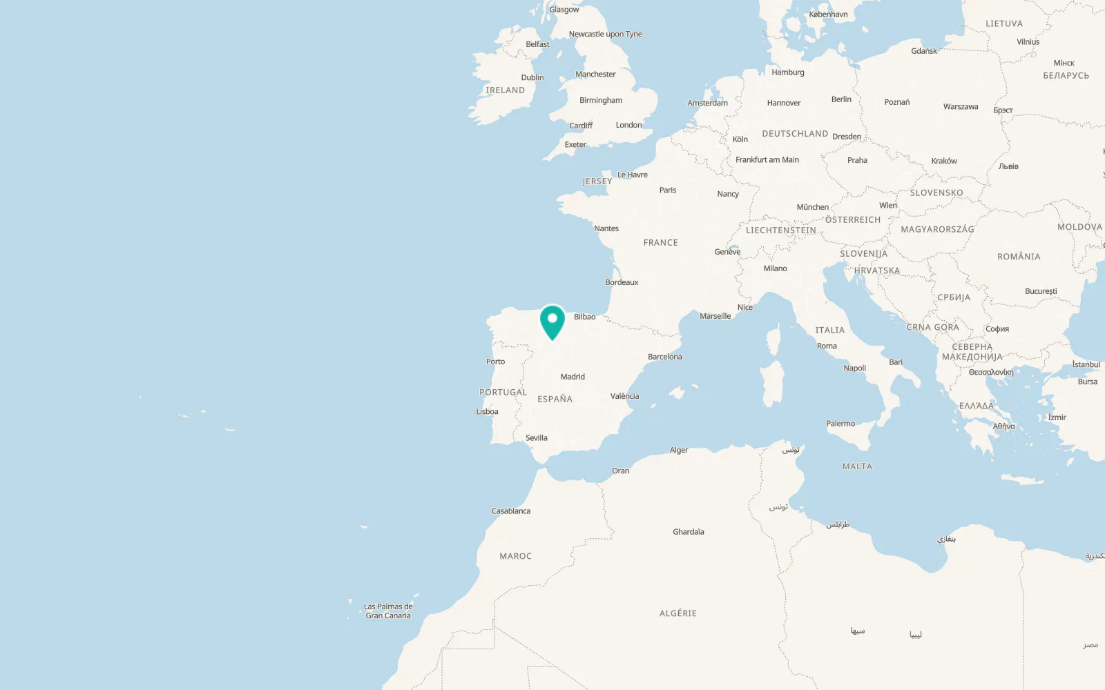 Map of Belmonte de Campos