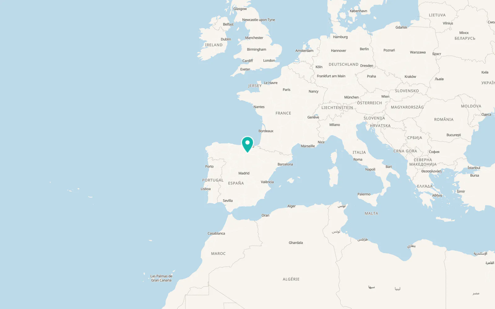 Map of Belorado