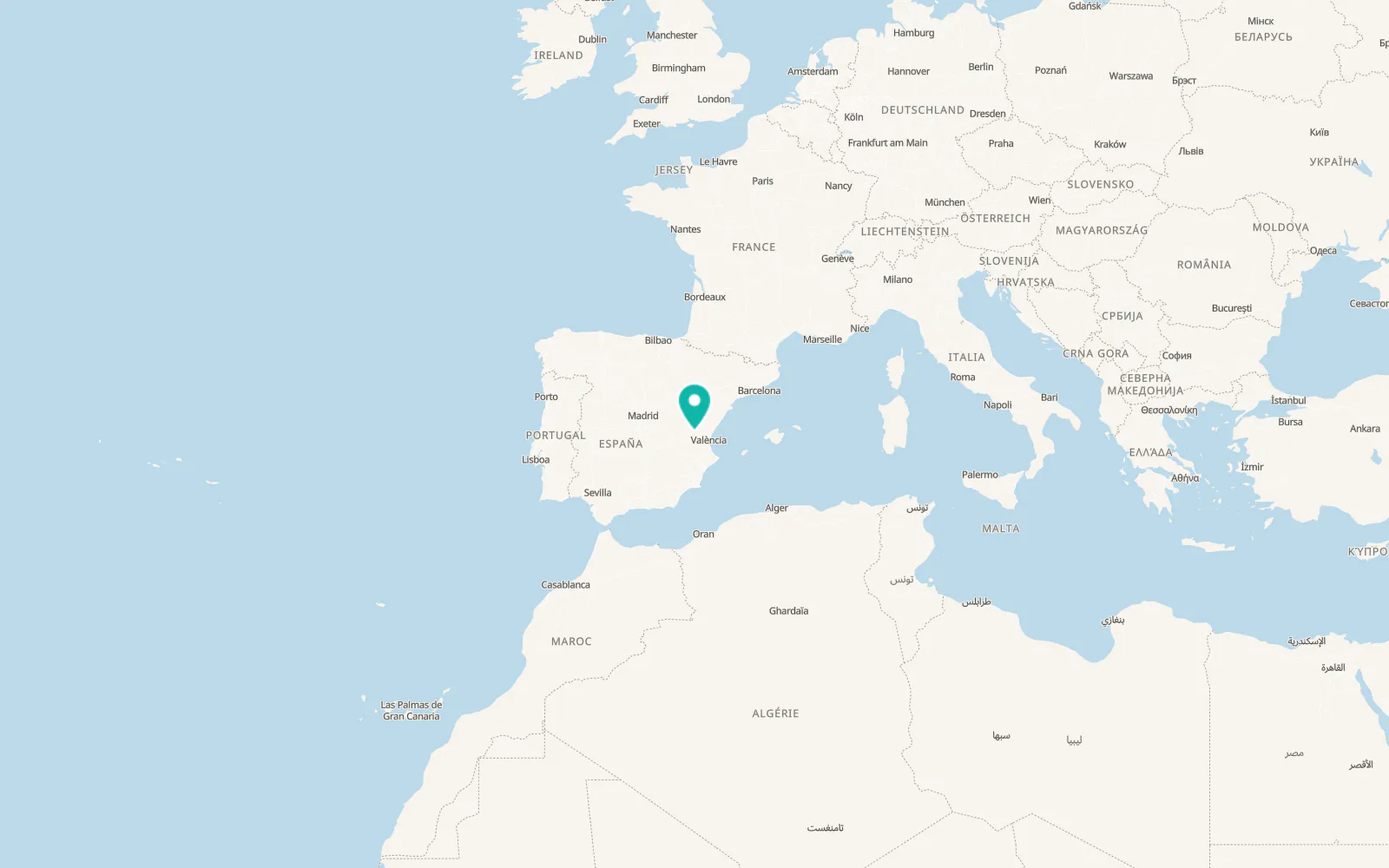 Map of Benagéber