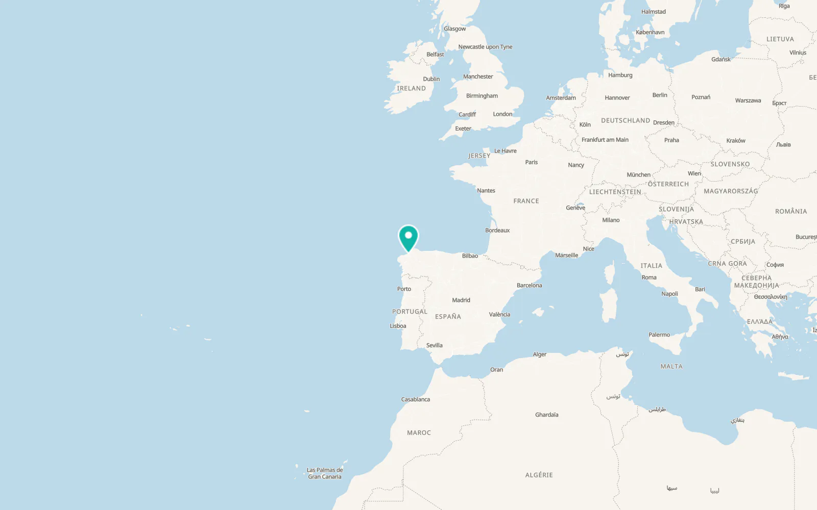 Map of Bergondo