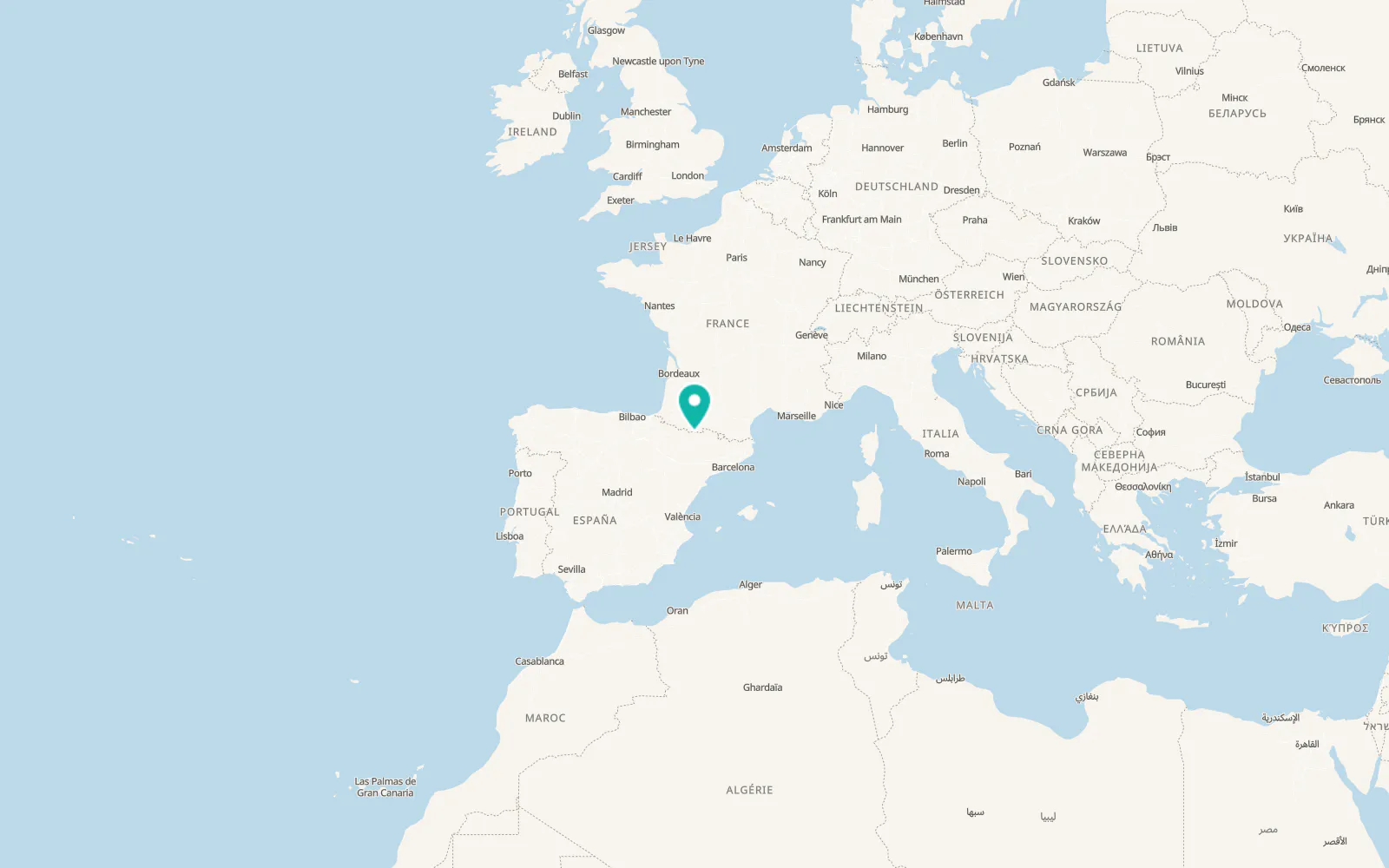 Map of Bielsa