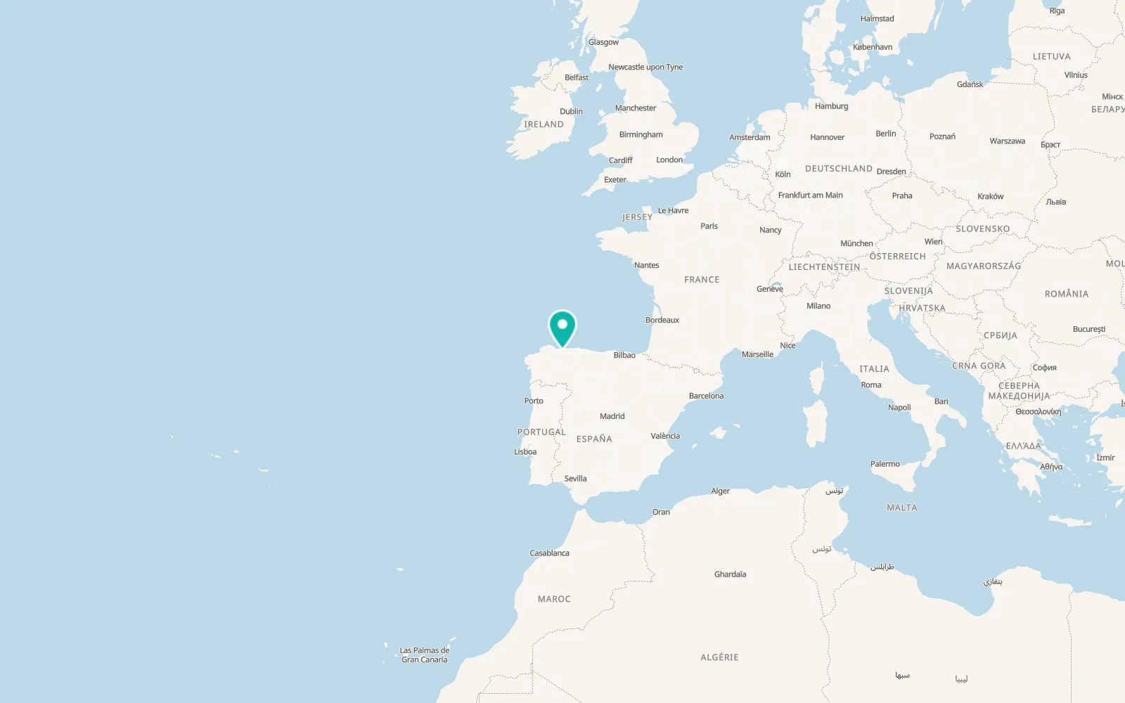 Map of Boal