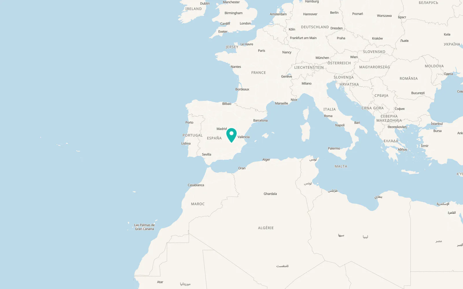 Map of Bogarra