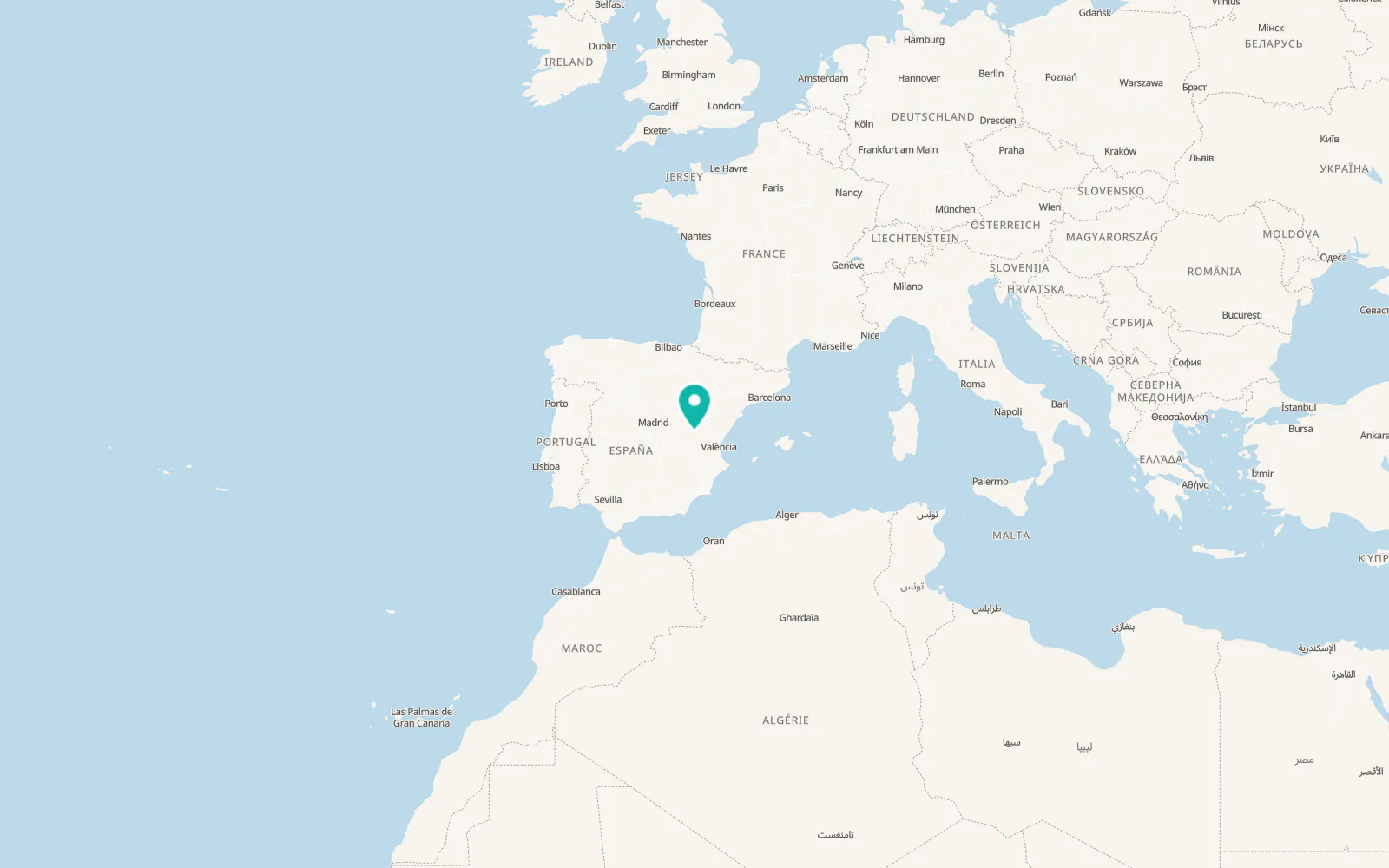 Map of Boniches
