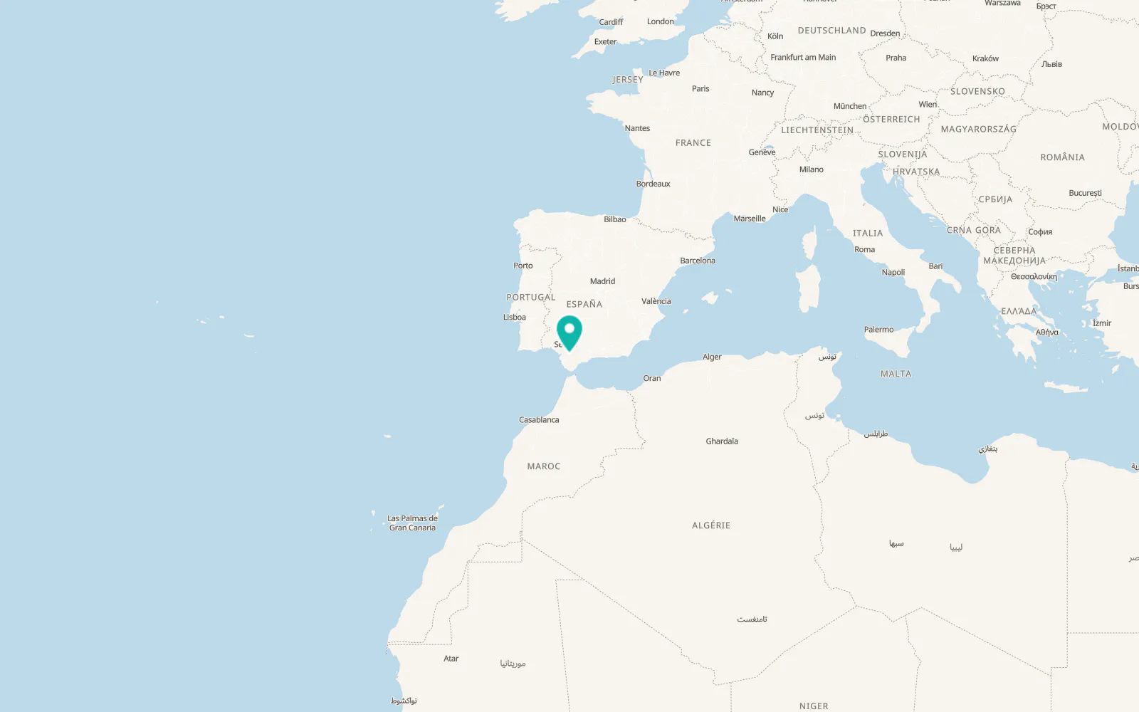 Map of Bornos