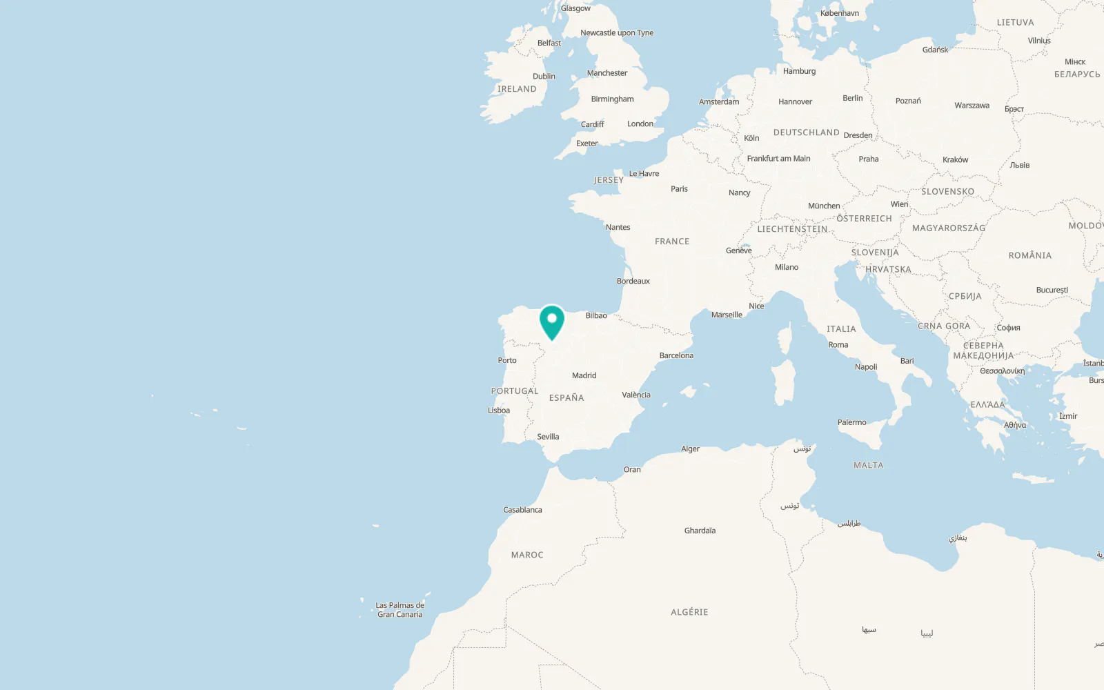 Map of Bretocino