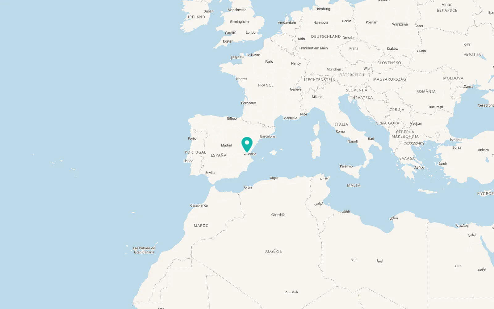 Map of Buñol